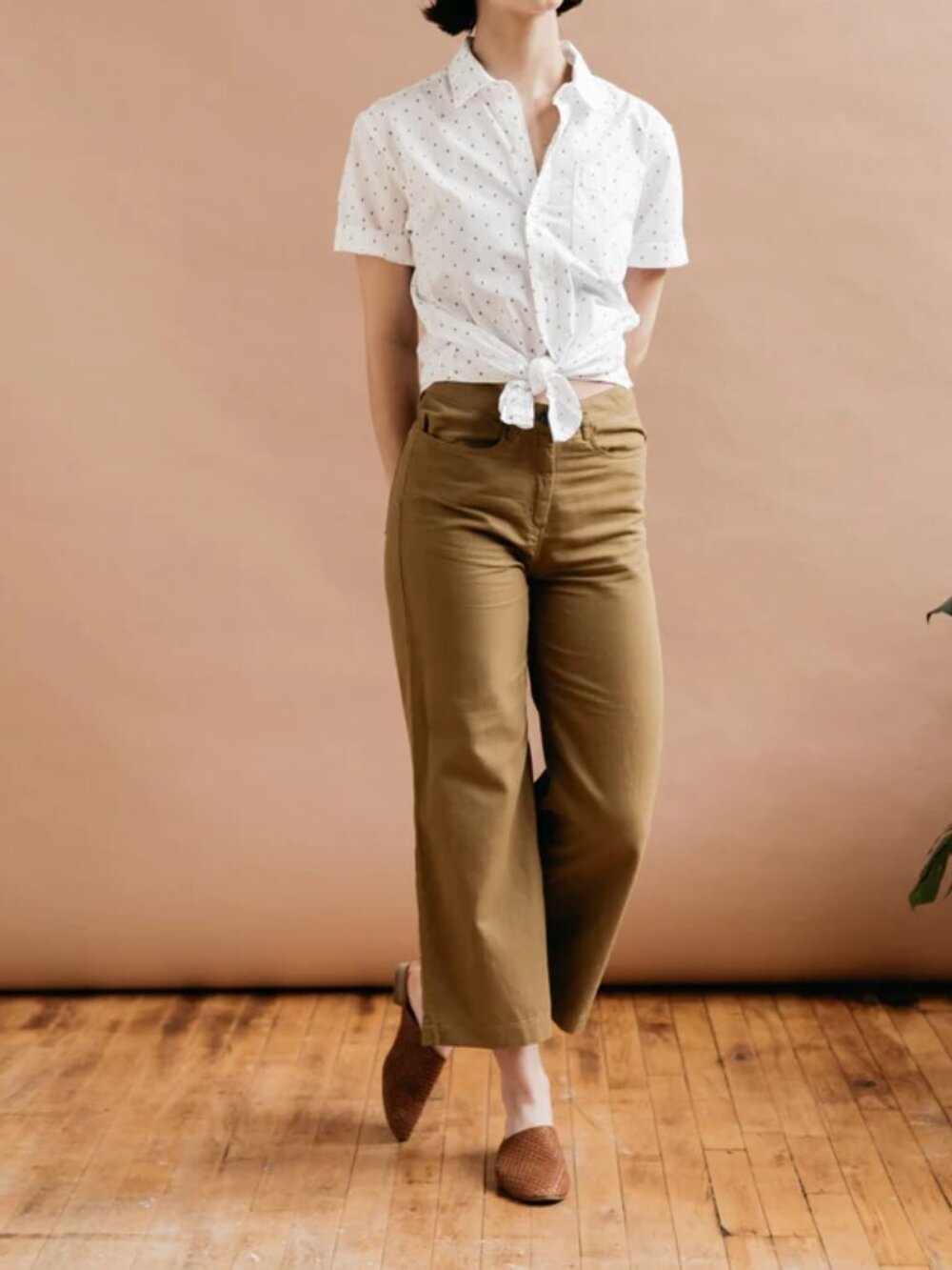Like New! Bridge & Burn Easton Pants Linen/Cotton Blend Mustard seed in Size 25